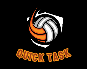 Fast Volleyball Sports logo design