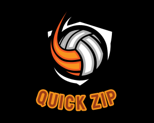 Fast Volleyball Sports logo design