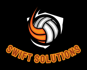 Fast Volleyball Sports logo design