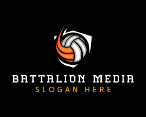 Fast Volleyball Sports logo design