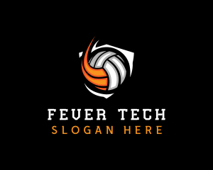 Fast Volleyball Sports logo design