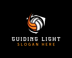 Fast Volleyball Sports logo design