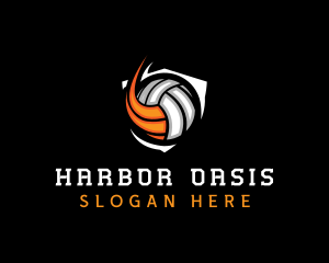 Fast Volleyball Sports logo design