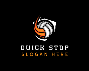 Fast Volleyball Sports logo design