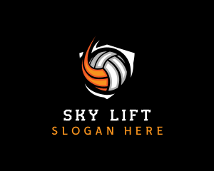 Fast Volleyball Sports logo design