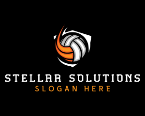 Fast Volleyball Sports logo design