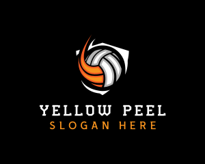 Fast Volleyball Sports logo design