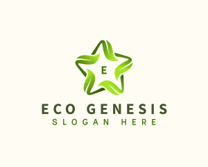 Star Eco Leaves logo design