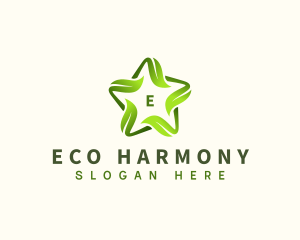 Star Eco Leaves logo design