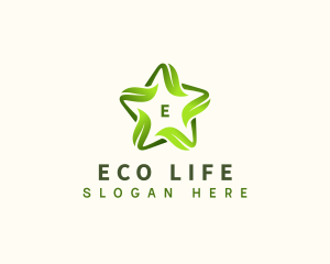 Star Eco Leaves logo design