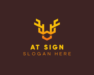 Wildlife Antlers Horn logo design