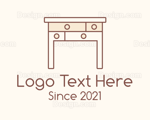 Wood Table Drawer Logo