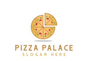 Pizza Pie Slice logo design