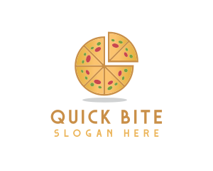Pizza Pie Slice logo design