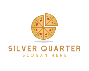 Pizza Pie Slice logo design