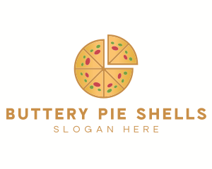 Pepperoni Pizza Slice logo design