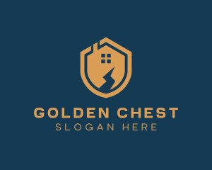 Home Security Shield  logo design