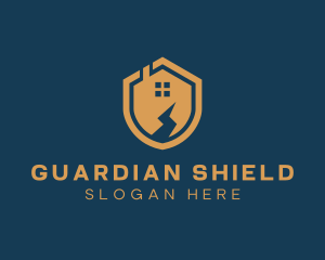 Home Security Shield  logo design