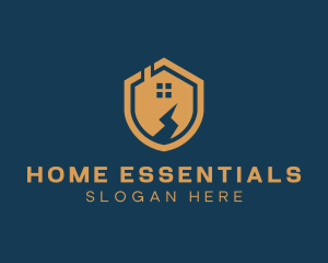 Home Security Shield  logo design