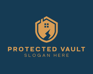 Home Security Shield  logo design