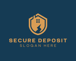 Home Security Shield  logo design