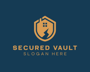 Home Security Shield  logo design