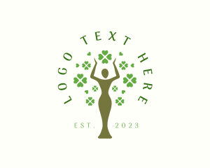 Human Lady Tree Logo