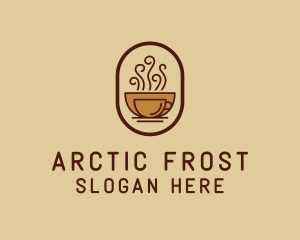 Hot Coffee Cafe logo design