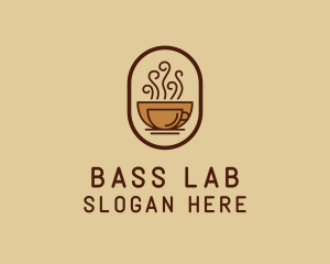 Hot Coffee Cafe logo design