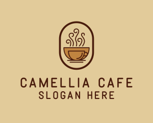 Hot Coffee Cafe logo design