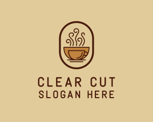 Hot Coffee Cafe logo design