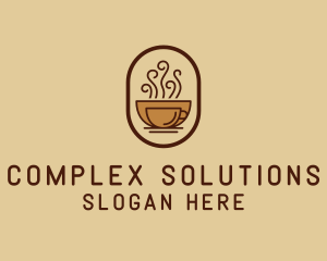 Hot Coffee Cafe logo design