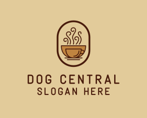 Hot Coffee Cafe logo design