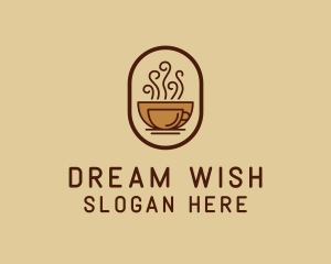 Hot Coffee Cafe logo design