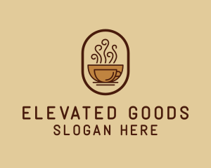 Hot Coffee Cafe logo design