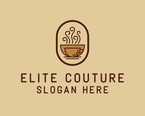 Hot Coffee Cafe logo design