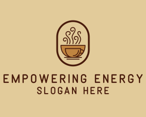 Hot Coffee Cafe logo design