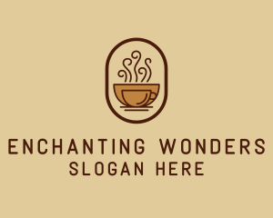 Hot Coffee Cafe logo design