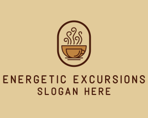 Hot Coffee Cafe logo design