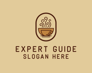 Hot Coffee Cafe logo design