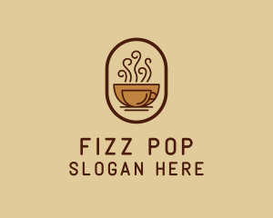 Hot Coffee Cafe logo design