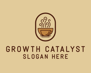 Hot Coffee Cafe logo design