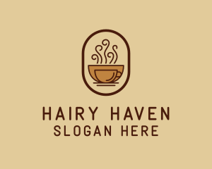 Hot Coffee Cafe logo design