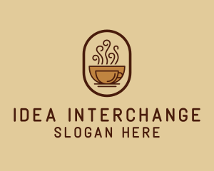 Hot Coffee Cafe logo design