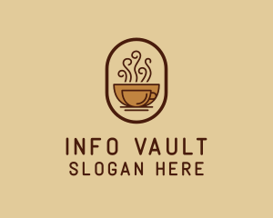 Hot Coffee Cafe logo design