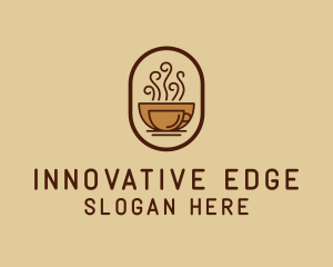 Hot Coffee Cafe logo design