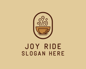 Hot Coffee Cafe logo design