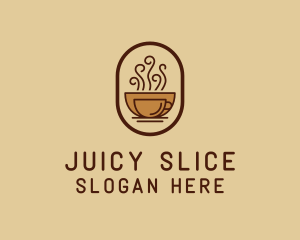 Hot Coffee Cafe logo design