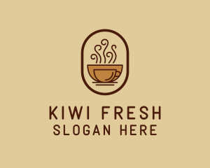 Hot Coffee Cafe logo design