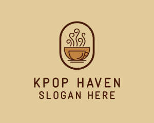 Hot Coffee Cafe logo design